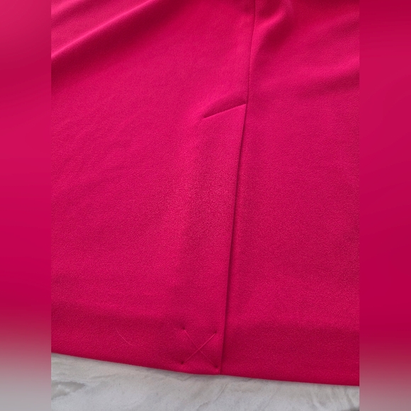 Calvin Klein Asymetrical Fuchsia Midi Dress Plus Size 22W - Picture 6 of 6